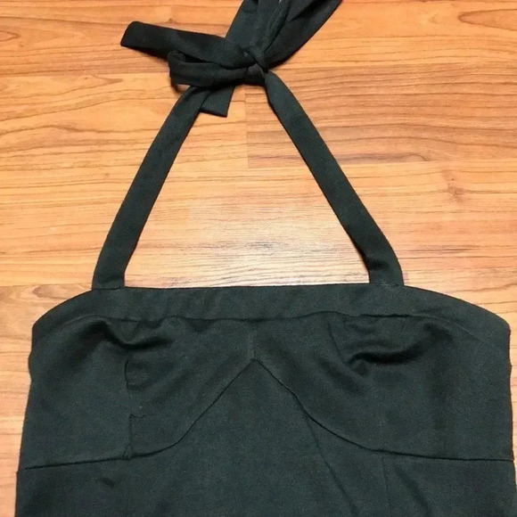 Black Halter Mini Dress, Medium - Picture 2 of 5